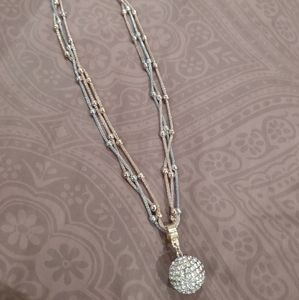 Saffire ball necklace